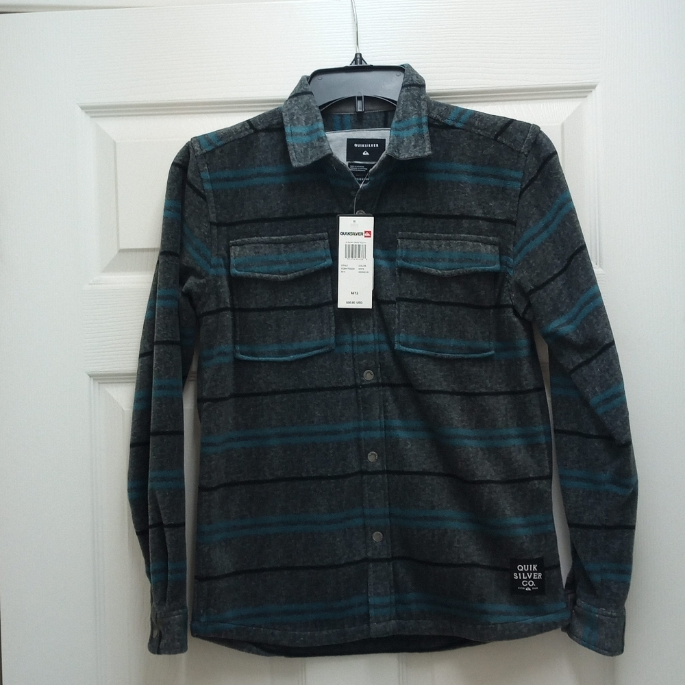 Quicksilver boys Medium (12) fleece sweater